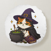 Chat de sorcière grincheux Halloween