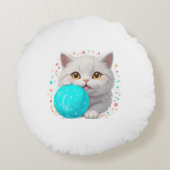 Coussins Ronds chat mignon (Dos)