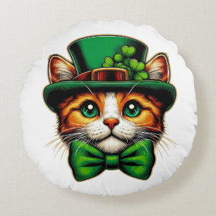 Coussins Ronds Chat mignon/chaton Saint Patrick's Day