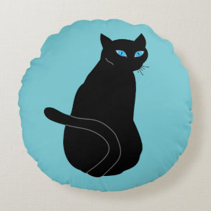 Cadeaux Chat Noir Yeux Bleus Zazzle Be