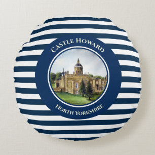 Coussins Ronds Château Howard North Yorkshire peinture aquarelle