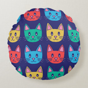 Coussins Ronds Chats