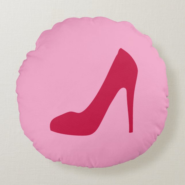 Coussins Ronds Chaussure rouge (Devant)
