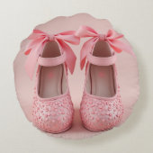 Coussins Ronds chaussures roses (Dos)