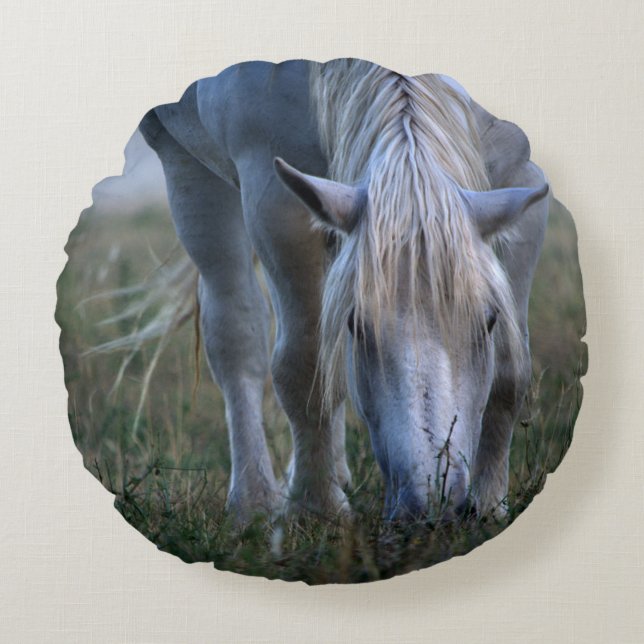 Coussins Ronds Cheval blanc (Devant)