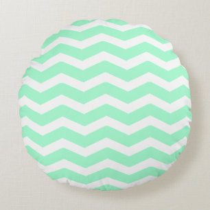 Coussins Ronds Chevron vert en bon état