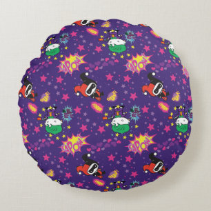 Coussins Ronds Chibi Joker et Harley Motif