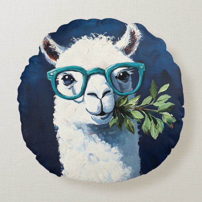 Coussins Ronds Chic Lama Intelligent (Devant)