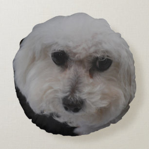 Coussins Ronds Chien de Bichon Frise