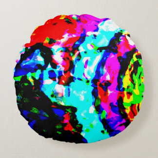 Coussins Ronds Chien de perles : l'oeil du spectateur