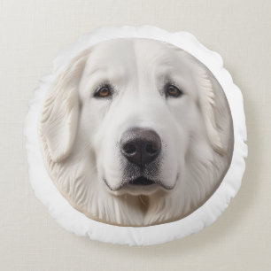 Coussins Ronds Chien des Grands Pyrénées 3D Inspiré