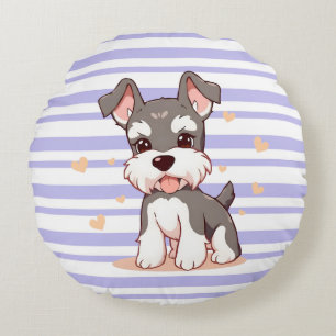 Coussins Ronds Chien Mignon