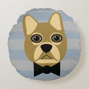 Coussins Ronds Chien-taureau Brown, Grilles
