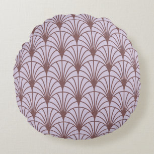 Coussins Ronds Chinois traditionnel : Arrière - plan Motif rétro.