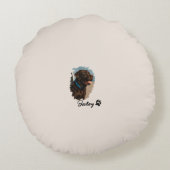 Coussins Ronds Chocolat mignon Labrador Chien - Bailey | Cadeau p (Dos)