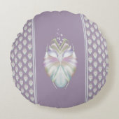 Coussins Ronds Chouette Oracle Pastel Purple (Devant)