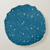 Coussins Ronds Ciel bleu blanc d'étoiles (Dos)