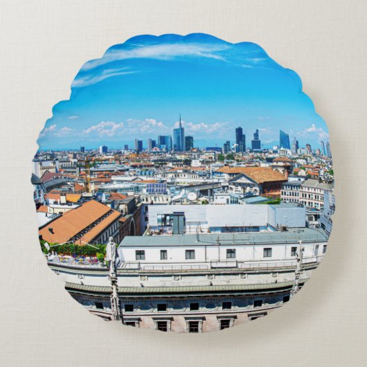 Coussins Ronds Ciel de Milan (Devant)