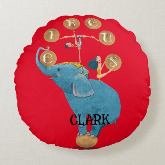 Coussins Ronds Cirque pour enfants Thème Nourriture Décor (Devant)