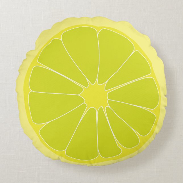 Coussins Ronds Citron (Devant)