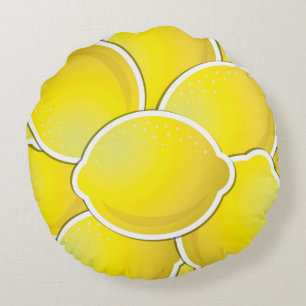 Coussins Ronds Citron funky