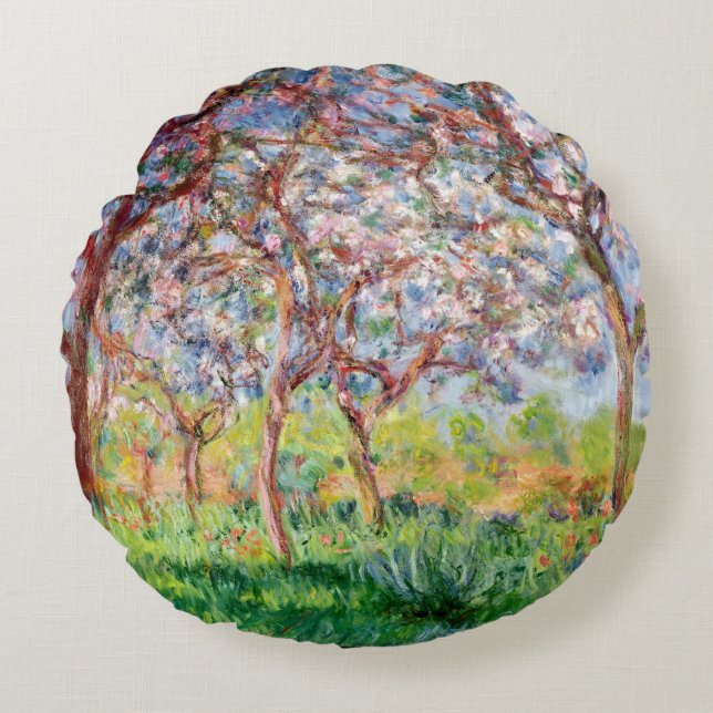 Coussins Ronds Claude Monet | Printemps Giverny, 1903 (Devant)