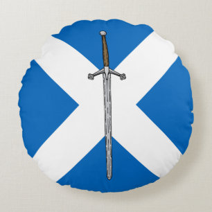 Coussins Ronds Claymore et Saltire