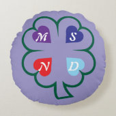 Coussins Ronds Clover avec les coeurs (Devant)