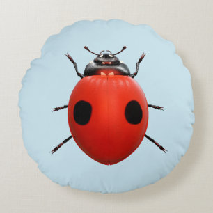 Coussins Ronds Coccinelle Chanceuse