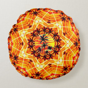Coussins Ronds Coco Palm Star