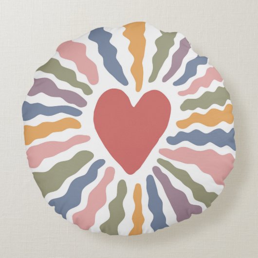 Coussins Ronds Coeur (Dos)