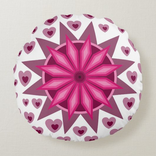 COUSSINS RONDS COEUR D'AMOUR CADEAU FEMME MARI MARI ÉPOUSE AMI OR (Devant)
