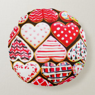 Coussins Ronds Coeur de Saint Valentin Cookies : Amour fait maiso