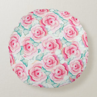 Coussins Ronds cojín redondo Throw Pillow Roses