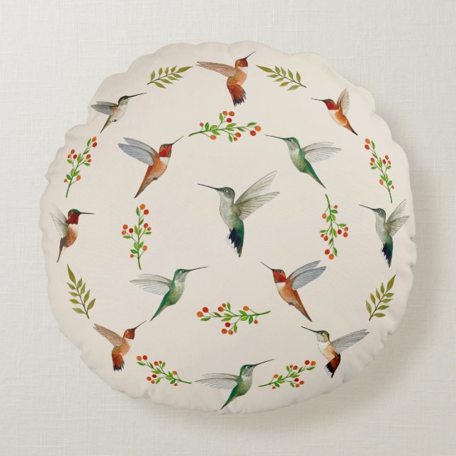 Coussins Ronds Colibri  (Devant)