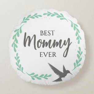 Coussins Ronds Colibri Mère maman Fête des mères Cadeau