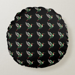 Coussins Ronds Colibri vert