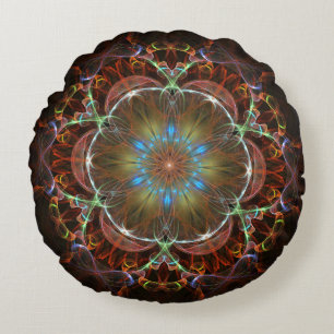 Coussins Ronds Collection d'art Abstraite