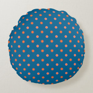 Coussins Ronds Collection d'art folklorique Pois Lève ronde oreil