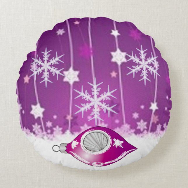 Coussins Ronds Collection de Noël Suzanne Elizabeth (Devant)