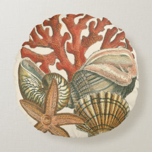 Coussins Ronds Collection de vies marines