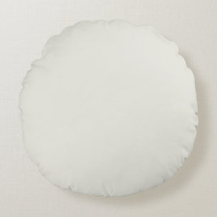 Coussins Ronds Colombe Blanche Uni