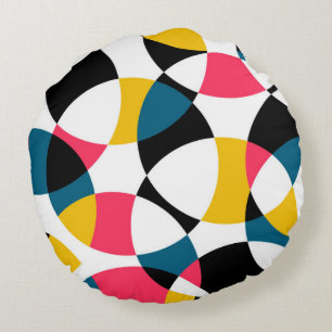 Coussins Ronds Coloré, moderne, tendance, graphique circulaire co