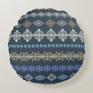 Coussins Ronds Coloré tribal ethnique sans couture motif