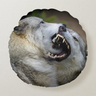 Coussins Ronds Combat de loup