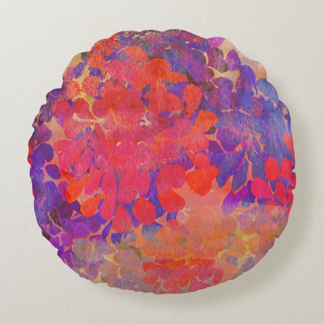 Coussins Ronds composition florale (Devant)