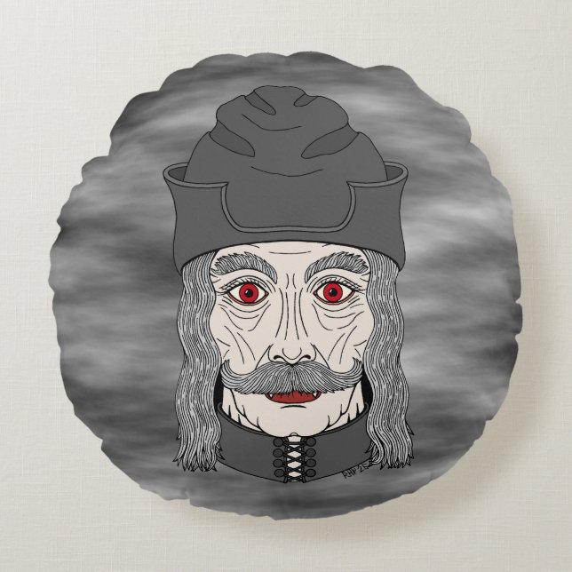 Coussins Ronds Comte Dracula 2026 (Devant)