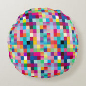 Coussins Ronds Conception colorée multi (Devant)