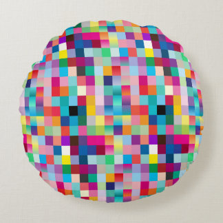 Coussins Ronds Conception colorée multi