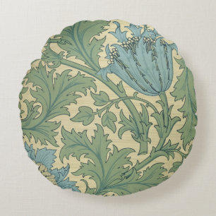 Coussins Ronds Conception de "anémone" (textile)